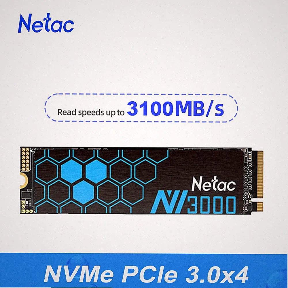 Netac M.2 2280 1TB PCIe3.0 NVMe 1.4 3D NAND Internal Solid State Drive