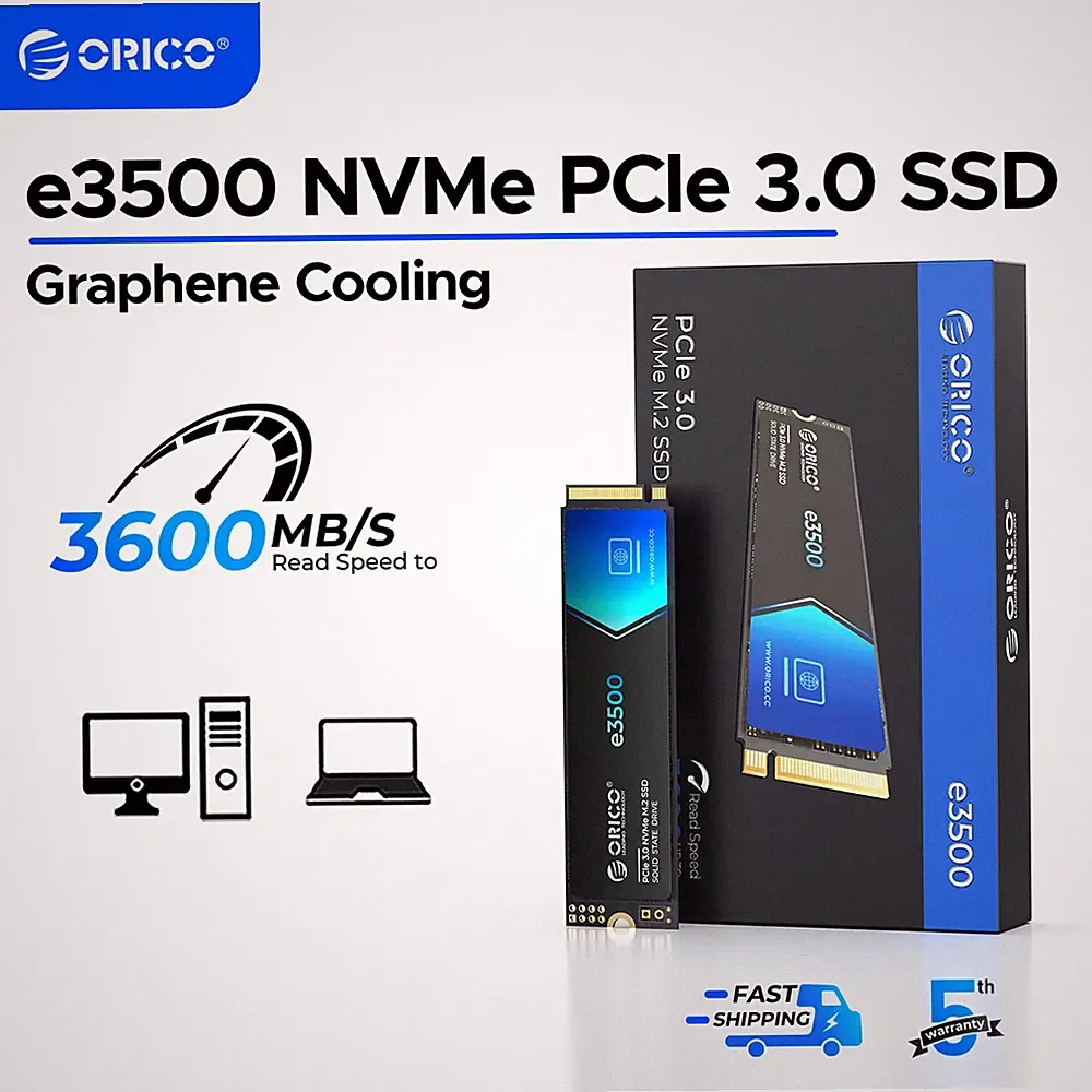 ORICO 1TB M.2 NVMe SSD 3500MB/s PCIe3.0 2280 PCIe Gen3x4 Internal Solid State
